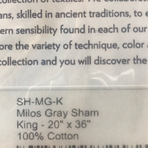 JR by John Robshaw king pillow sham - Picture 4 of 4